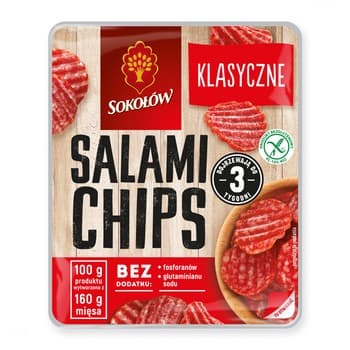 Salami chips klasyczne 60 g Salami z Dębicy