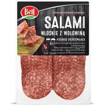 Salami włoskie z wołowiną 80 g Bell