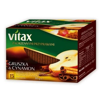 Vitax Herbatka owocowo-ziołowa pomarańcza & goździki 15 kopertek