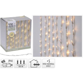 Kurtyna 320led 100x200cm cieply