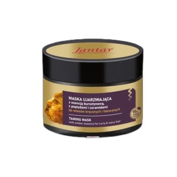 Jantar Maska ujarzmiająca z esencją bursztynową, peptydami, ceramidami i olejem makadamia, 200 ml