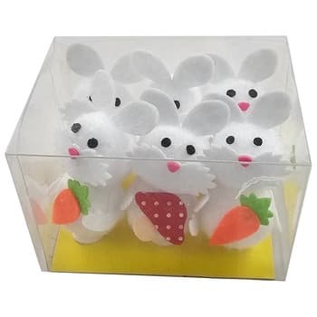 Ziemia Obiecana Zestaw 6 króliczków w pudełku PCV o wymiarach 10x5x2,5cm
