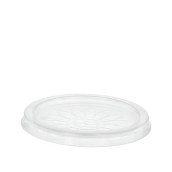 Pokrywki z PP, "airpac", okrągłe, średnica 11,5 cm, 1 cm, przezroczyste, "REUSE", 25 szt.