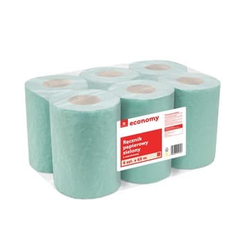 TGE ręcznik papierowy zielony 1-warstwowy 6x65 metrów