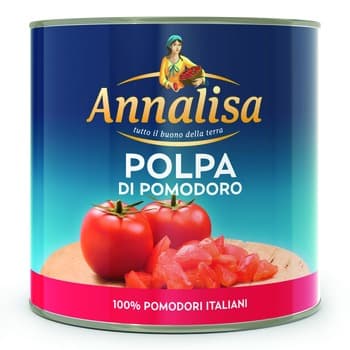 Pulpa Pomidorowa, krojone pomidory w sosie pomidorowym 400g Annalisa