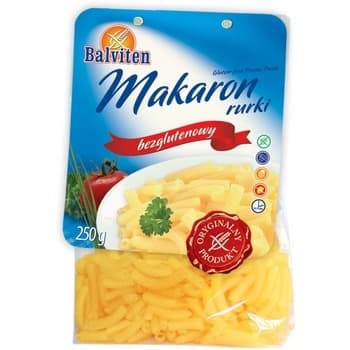 Balviten Makaron rurki 250g. Produkt bezglutenowy