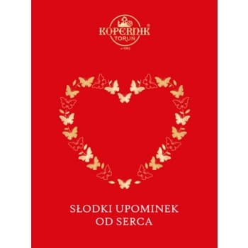 Kopernik Bombonierka Słodki Upominek bordowa 325g Walentynki