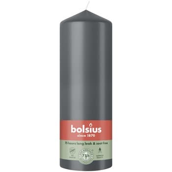 Bolsius Świeca pieńkowa 200/68 Essentials Burzowy szary