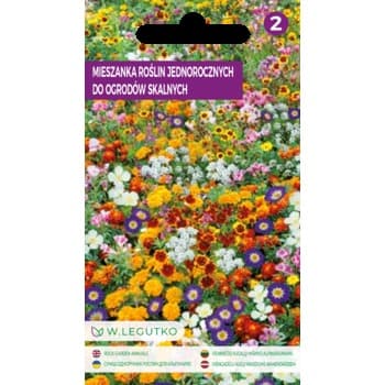 Mieszanka roślin jednorocznych do ogrodów skalnych Legutko