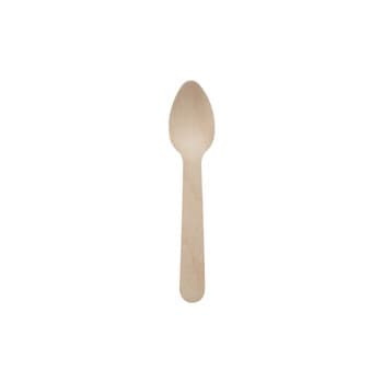 TGE Łyżeczki do kawy, drewno, 11 cm, kolor: naturalny 100 szt.