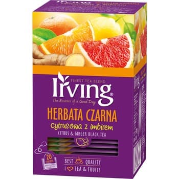 Irving Herbata czarna cytrusowa z imbirem 30 g (20x1,5 g)