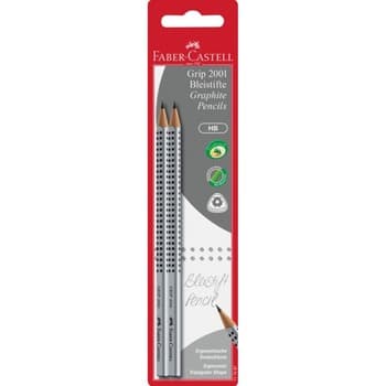 Ołówek Grip 2001 Faber-Castell HB 2 sztuki Blister
