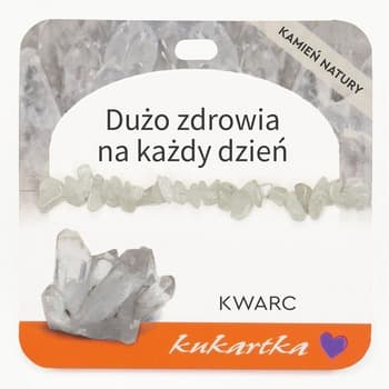 Bransoletka BRA-066 Dużo zdrowia na każdy dzień (kwarc)
