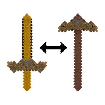 Minecraft Miecz/Kilof 2 w 1 Akcesorium z transformacją JKC15