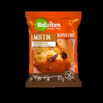 Balviten Muffin z kawałkami czekolady 65g. Produkt bezglutenowy