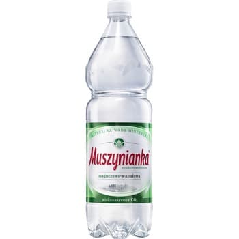 Muszynianka Naturalna woda mineralna częściowo odgazowana, wysokozmineralizowana, niskonasycona CO2 1,5 l - kaucja