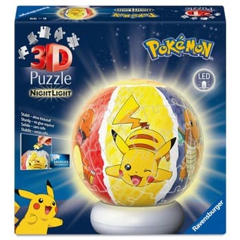 Puzzle 3D Świecąca Kula: Pokemon