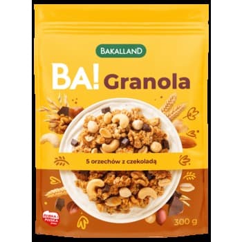 BA! Granola 5 orzechów z czekoladą 300g Bakalland