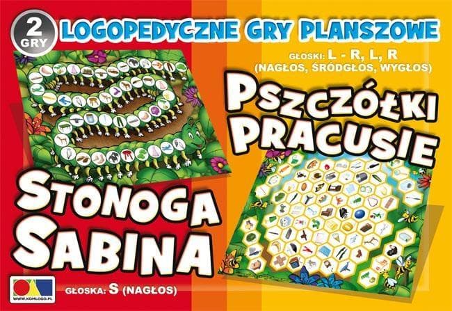 Komlogo Gry logopedyczne - Stonoga Sabina i Pszczółki Pracusie