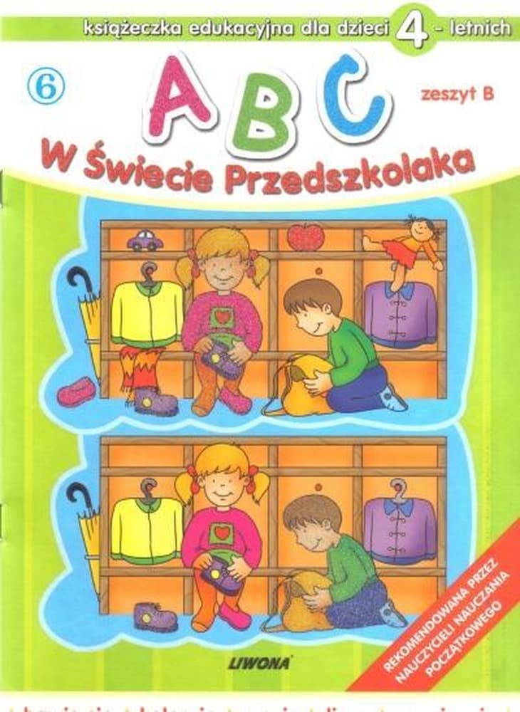 ABC w świecie przedszkolaka B/4 (6) LIWONA - książeczka edukacyjna