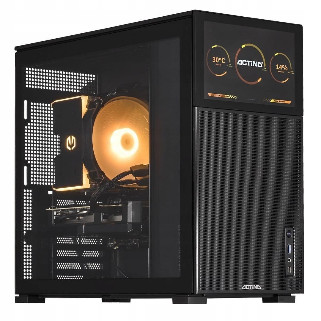 Actina View 5600/16GB/1TB/RTX5060/650W - Komputer Gamingowy Ryzen 5 5600, RTX 5060, 16GB RAM, 1TB SSD