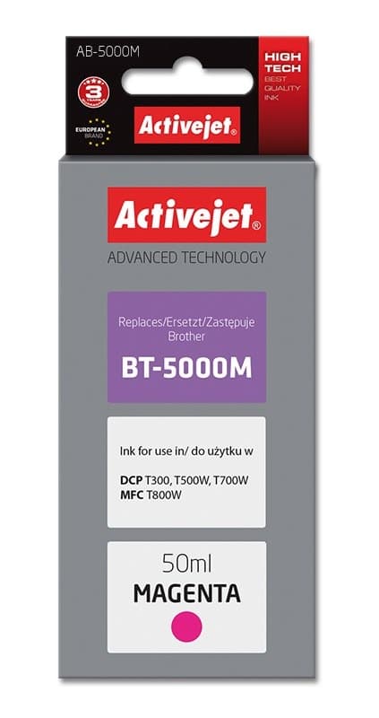 Activejet Tusz Zamiennik Brother BT-5000M czerwony 50 ml