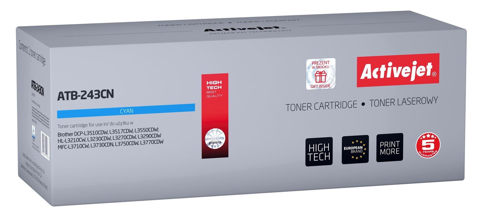 Toner Activejet ATB-243CN zamiennik Brother TN-243C niebieski