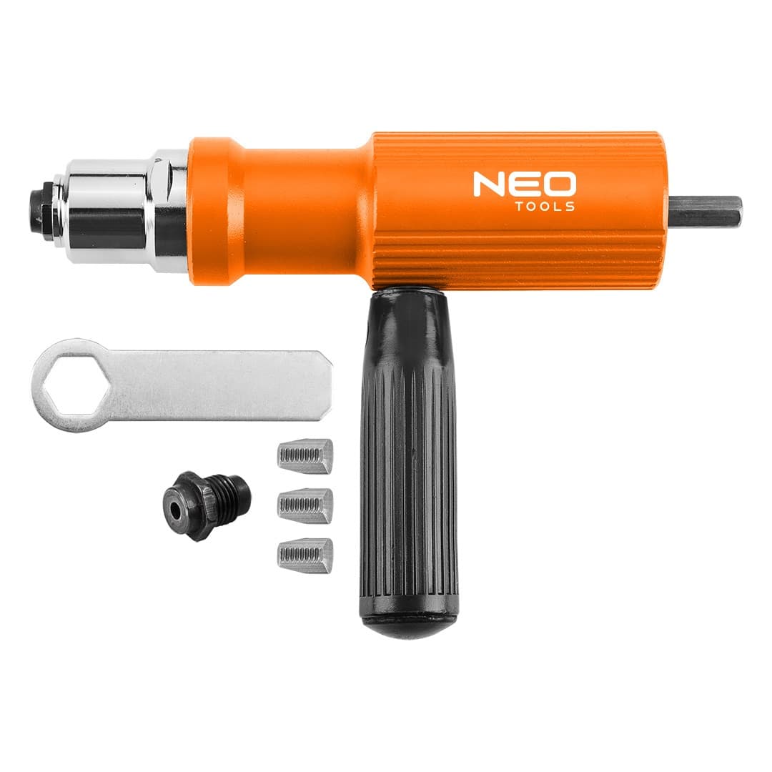Adapter do nitów zrywanych do wkrętarki z 3 końcówkami