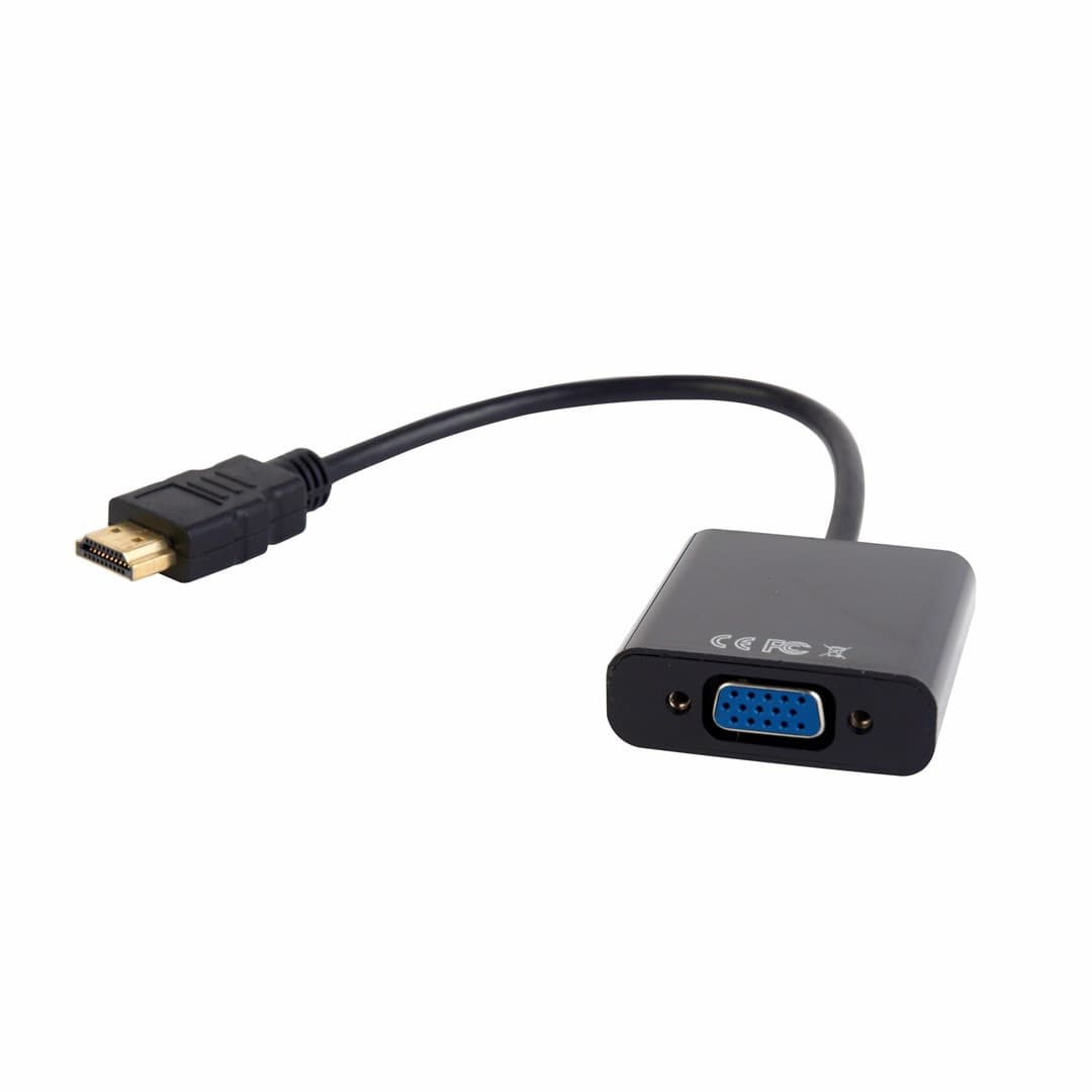 Gembird Adapter HDMI do VGA 0.15m czarny