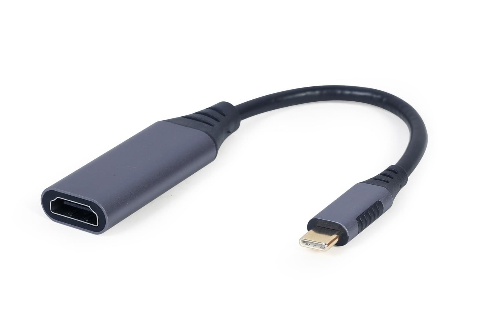 Adapter USB Typ-C do HDMI Gembird z kablem szarym 15 cm