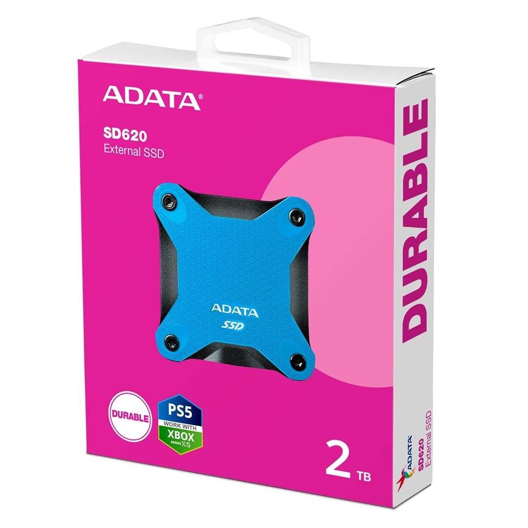 ADATA Dysk SSD SD620 2 TB Niebieski Przenośny