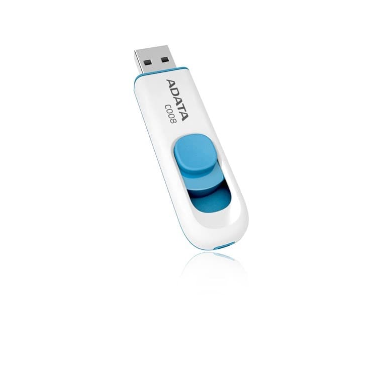 ADATA Pamięć USB C008 64GB Biało-Niebieska