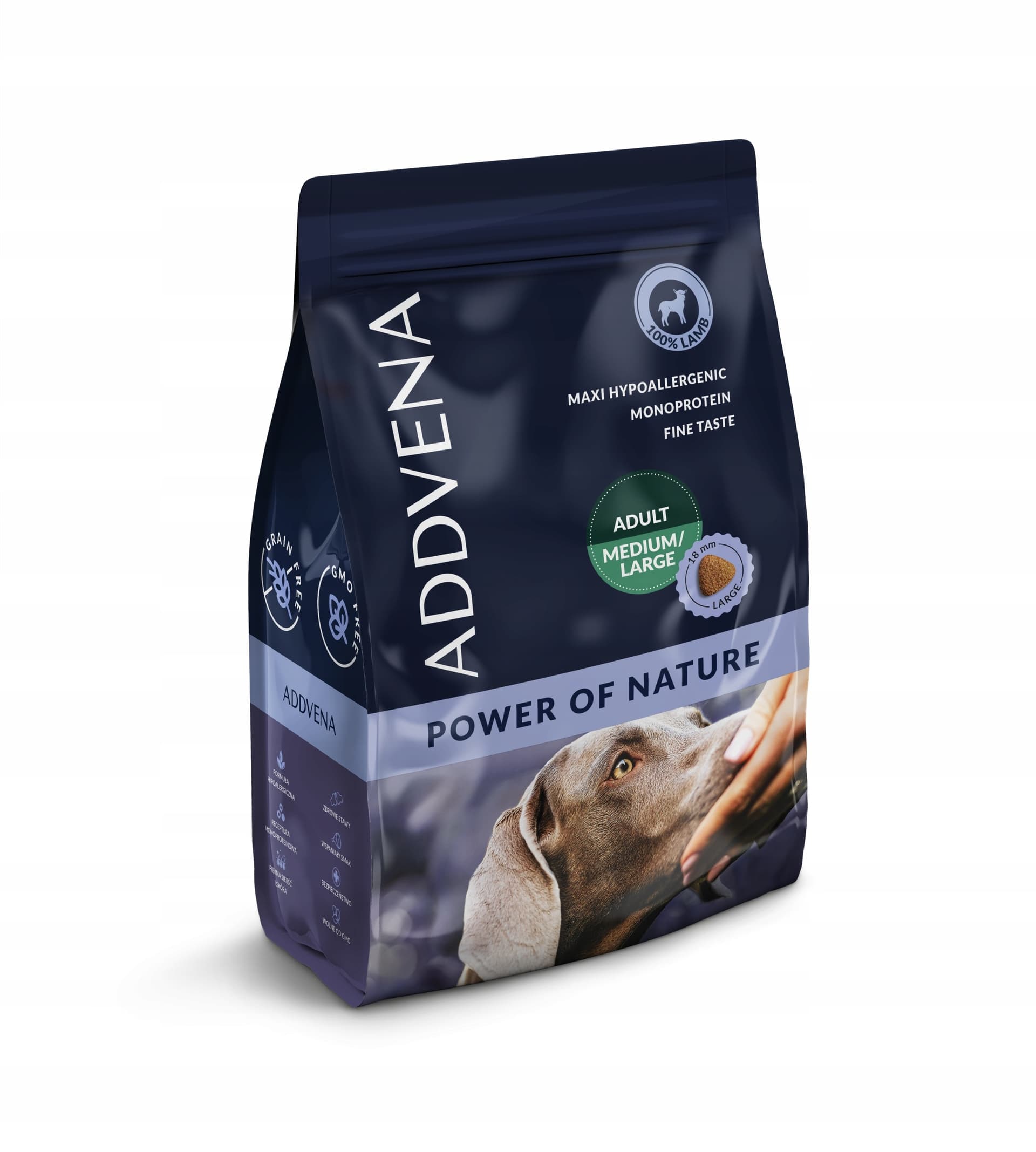 ADDVENA Power of Nature karma dla psów ras średnich i dużych 2,5 kg