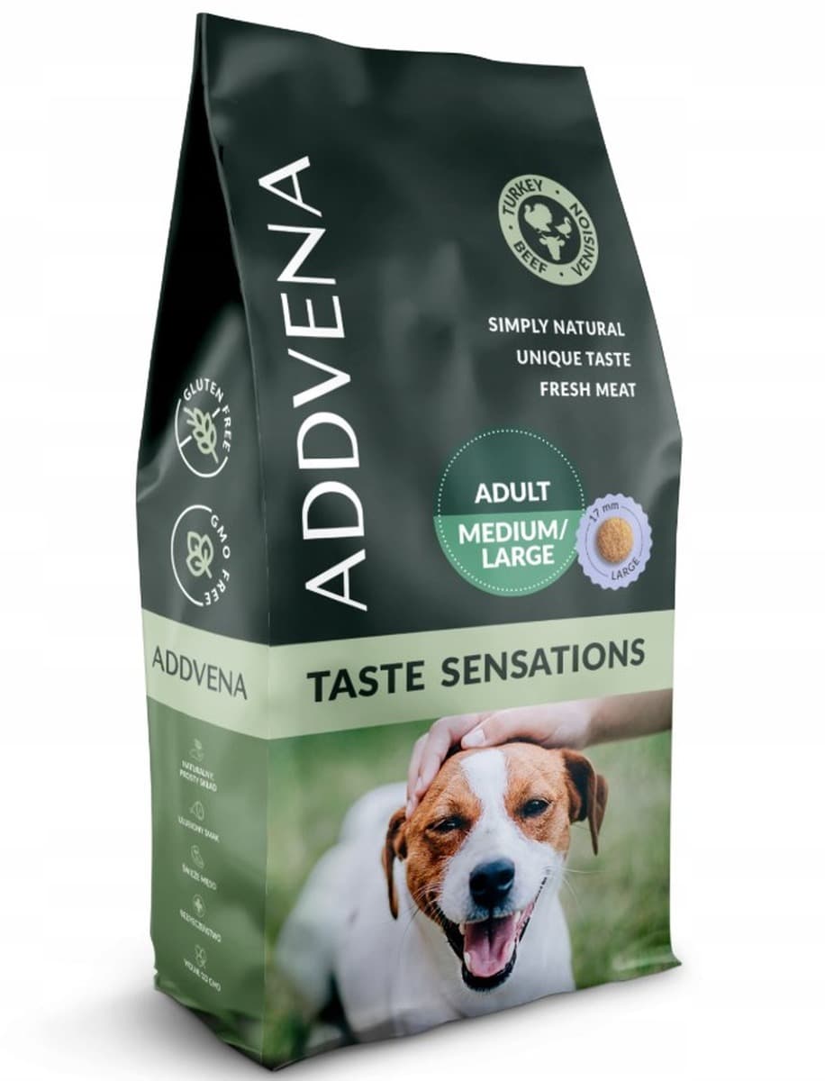 ADDVENA TASTE SENSATIONS karma dla psów ras średnich i dużych 10kg