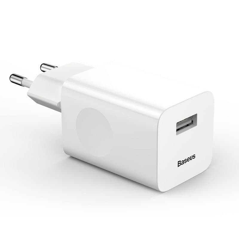 Baseus Ładowarka sieciowa CCALL-BX02 USB 3.0 biała