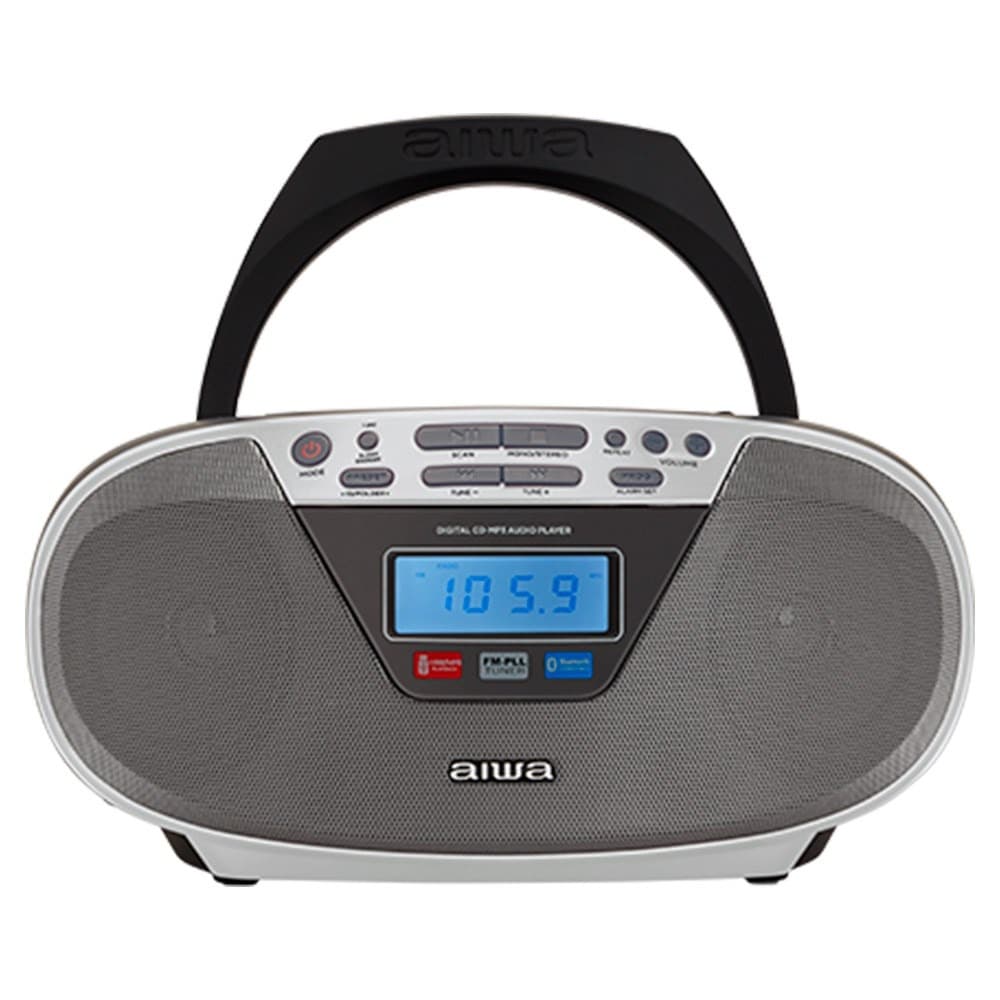 Boombox AIWA BBTU-400SL CD/FM RDS/USB/Bluetooth srebrny
