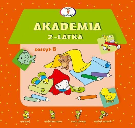 Skrzat Akademia Zeszyt ćwiczeń z naklejkami dla 2-latka