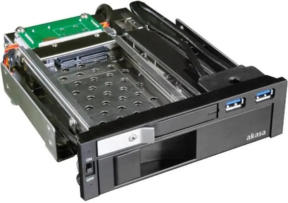 Akasa AK-IEN-01 panel drive bay 2,5/3,5" Czarny