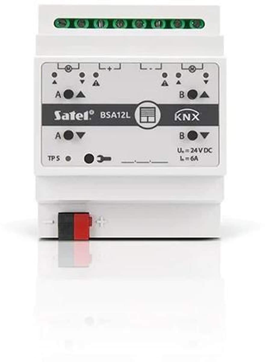 Aktor żaluzjowy KNX 2-kanałowy 24V DC Satel KNX-BSA12L
