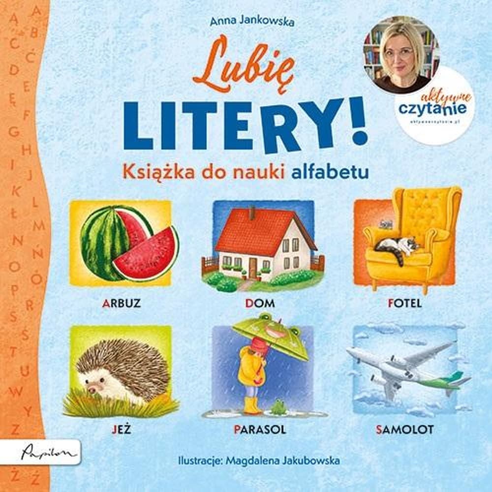 Aktywne Czytanie Lubię litery! Książka do nauki alfabetu dla dzieci