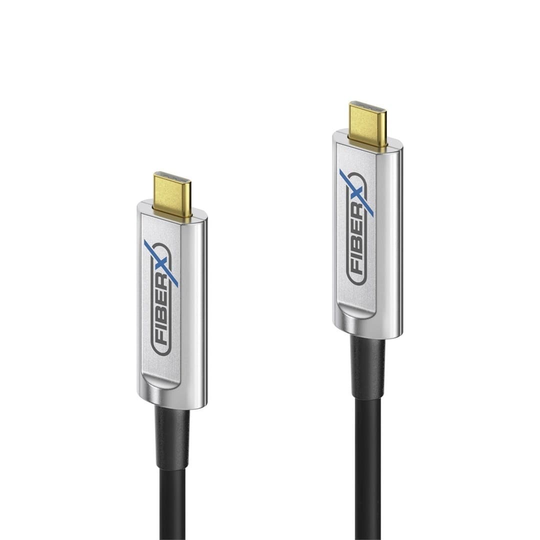 Aktywny światłowodowy przewód USB 3.2 Gen 2x1 USB-C, 5m, Czarny