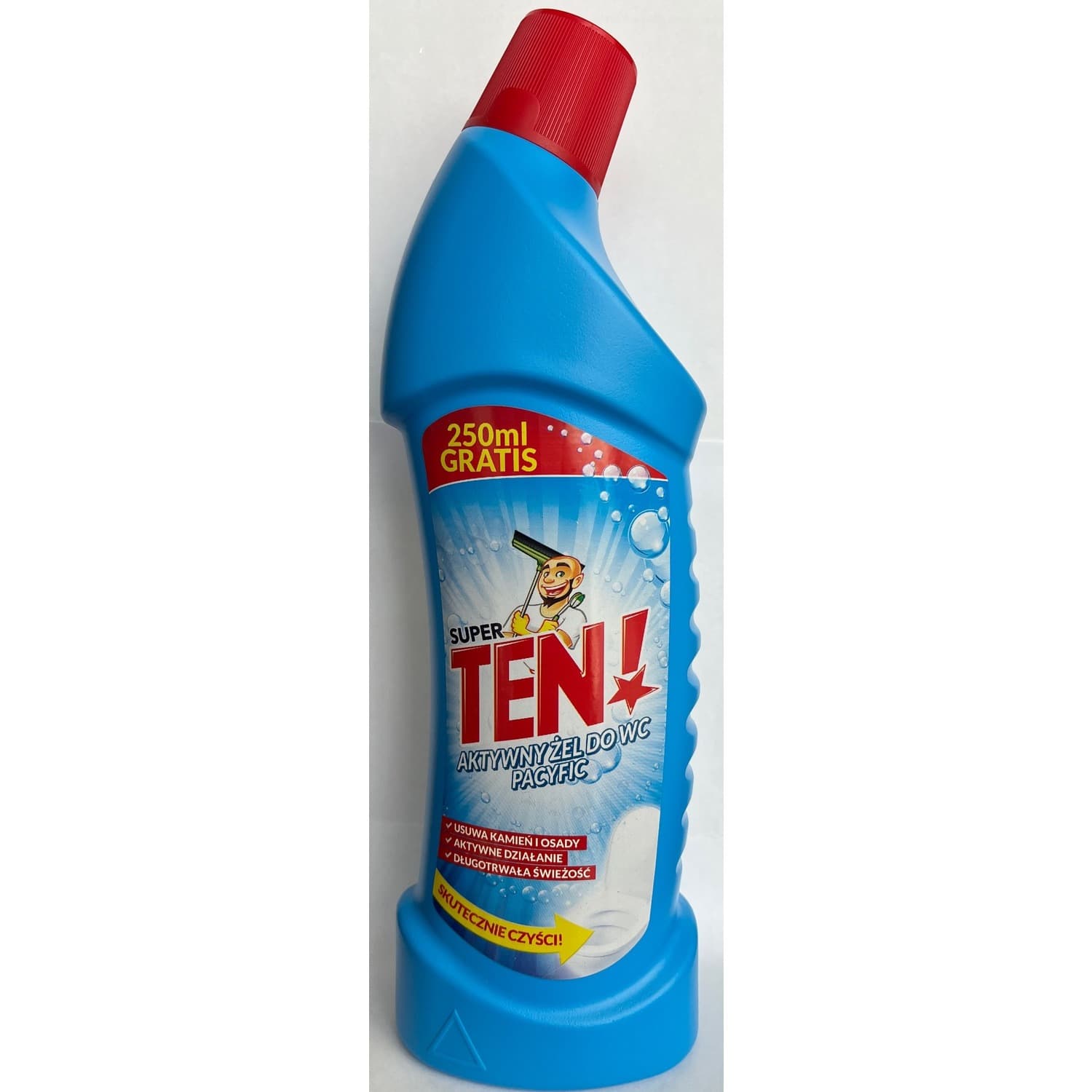 Aktywny żel do WC Super Ten! Pacyfik 1 litr (250 ml gratis)