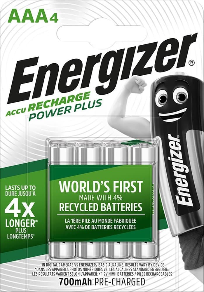 Akumulatory Energizer Power Plus AAA HR3/4 700mAh