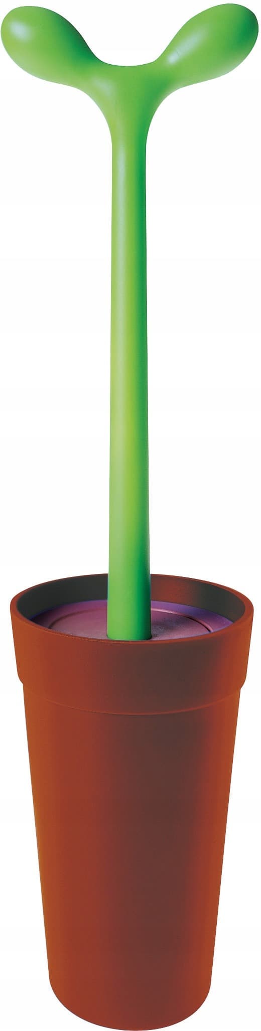 Alessi Merdolino ASG04 Szczotka do WC z żywicy termoplastycznej, brązowa