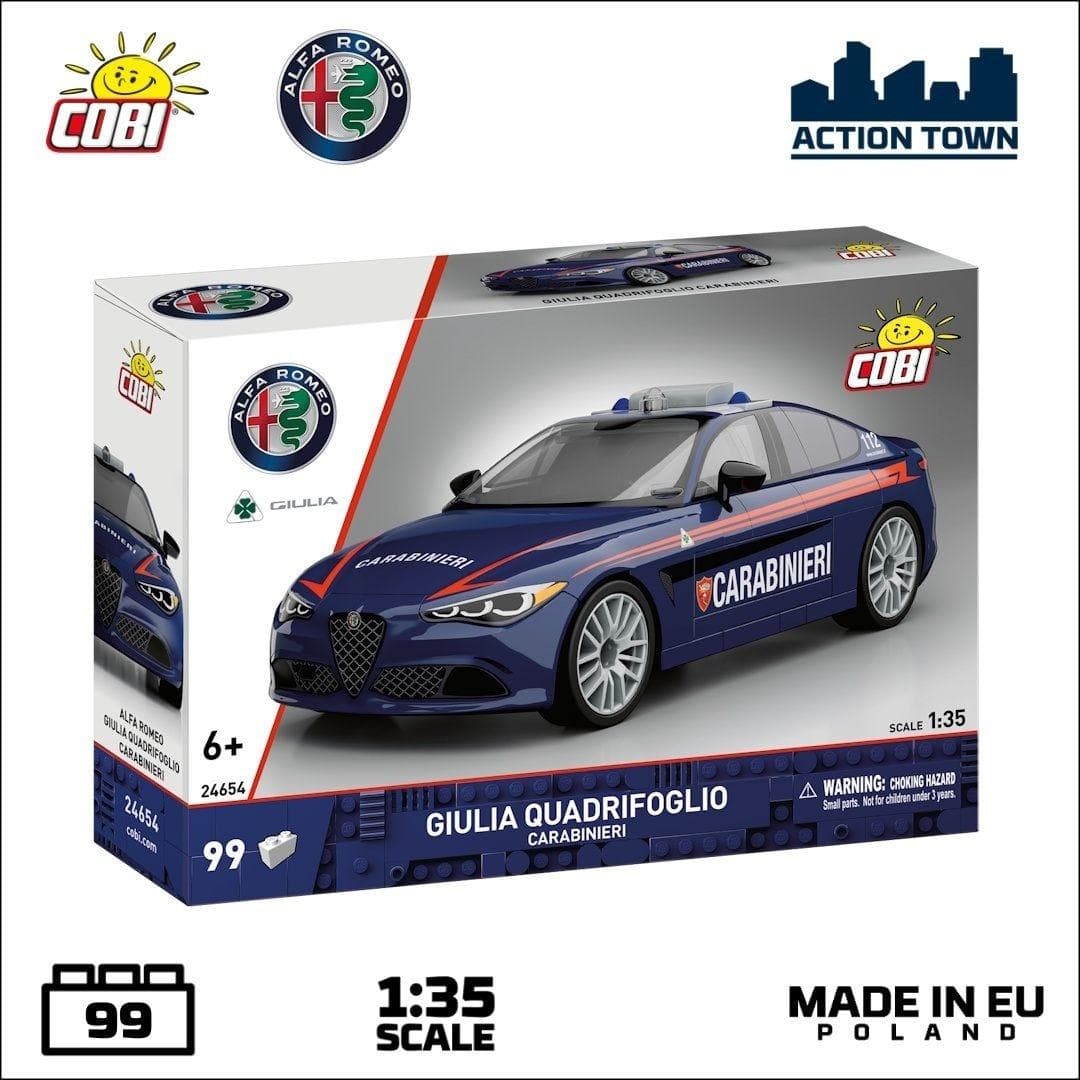 Alfa Romeo Giulia Quadrifoglio Carabinieri 99 elementów klocki COBI