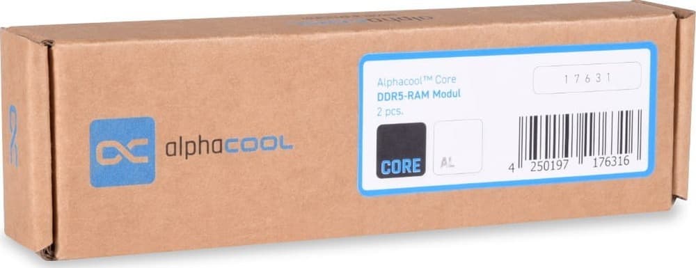 Alphacool Core DDR5 - Moduł RAM, 2 sztuki, czarny