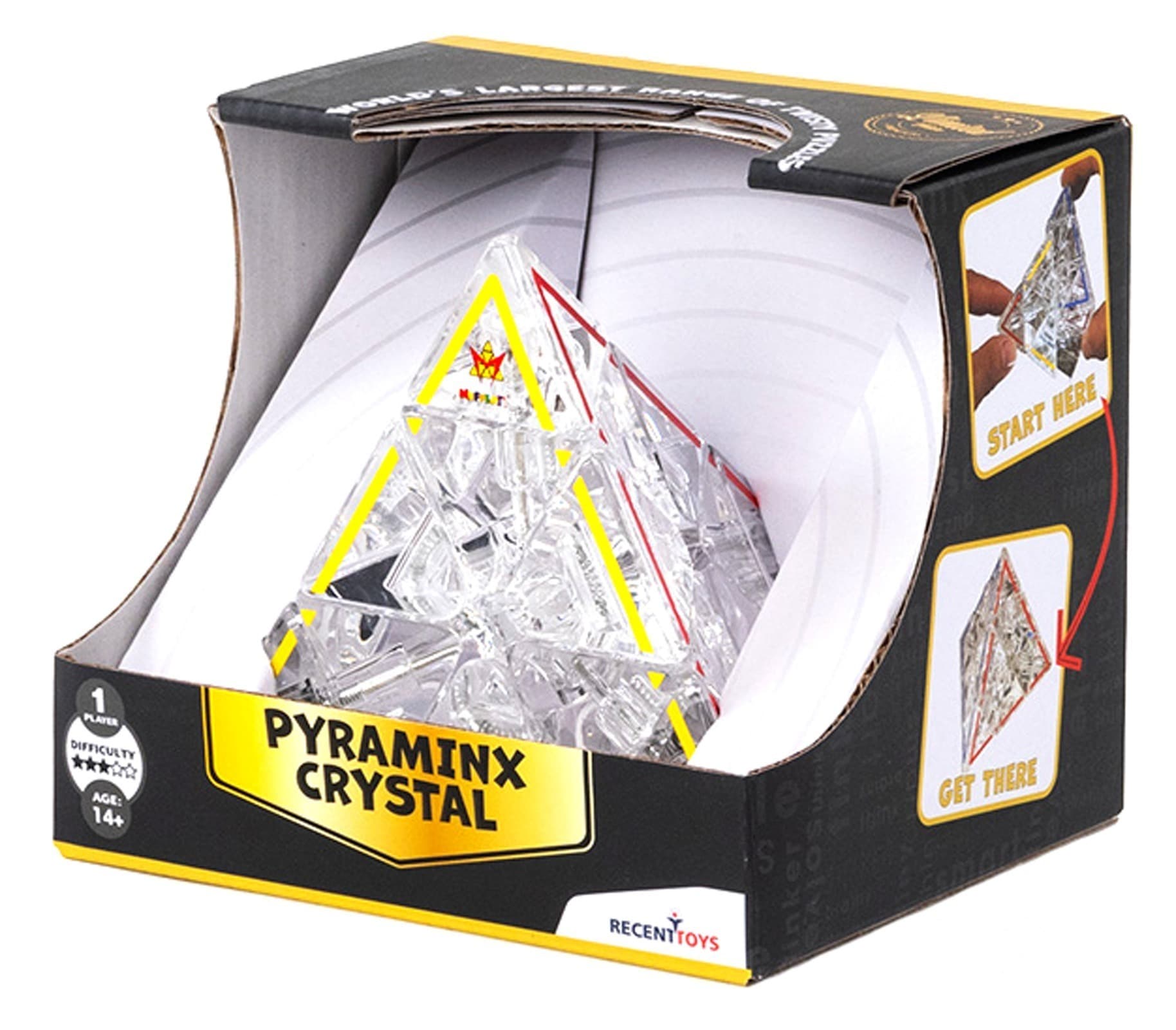 Łamigłówka Pyraminx Crystal (edycja limitowana) Recent Toys poziom 3 z 5