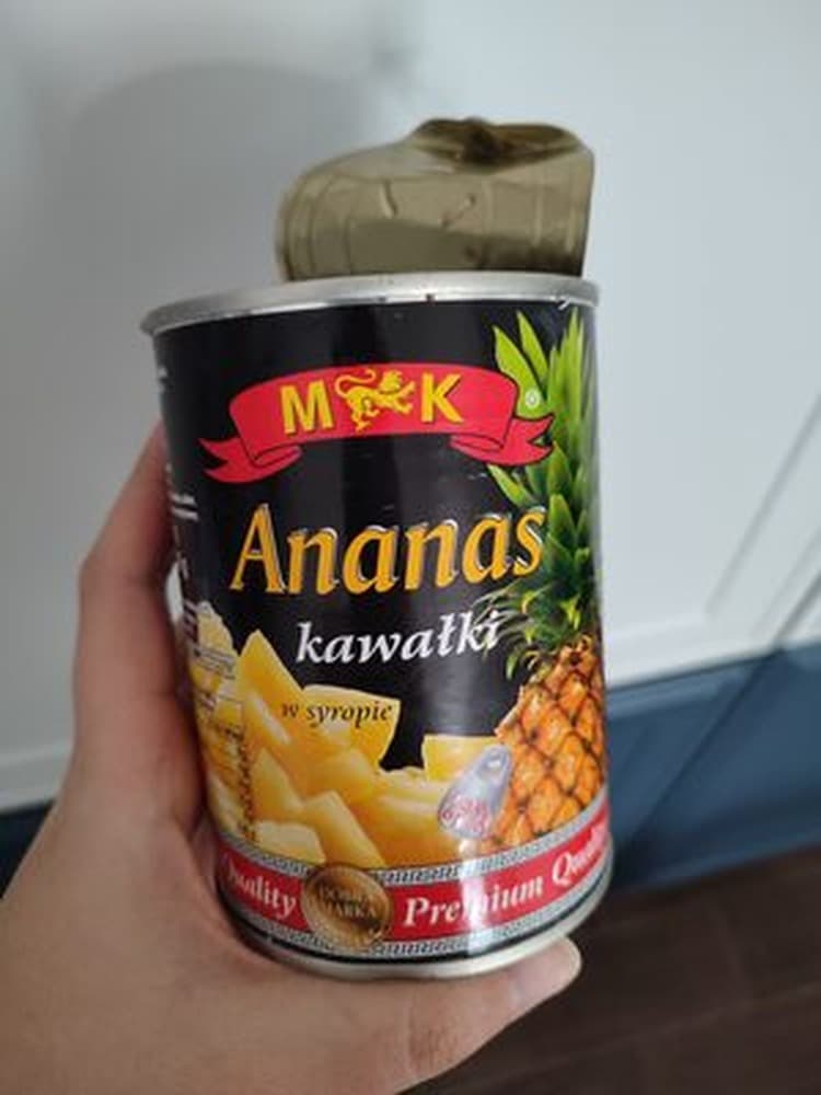 MK Ananas kawałki 565 g. Produkt pasteryzowany
