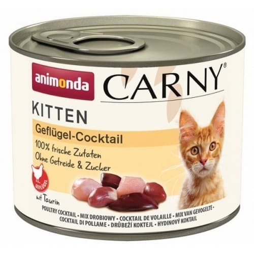 Animonda Carny Kitten koktajl drobiowy - mokra karma dla kociąt 200 g