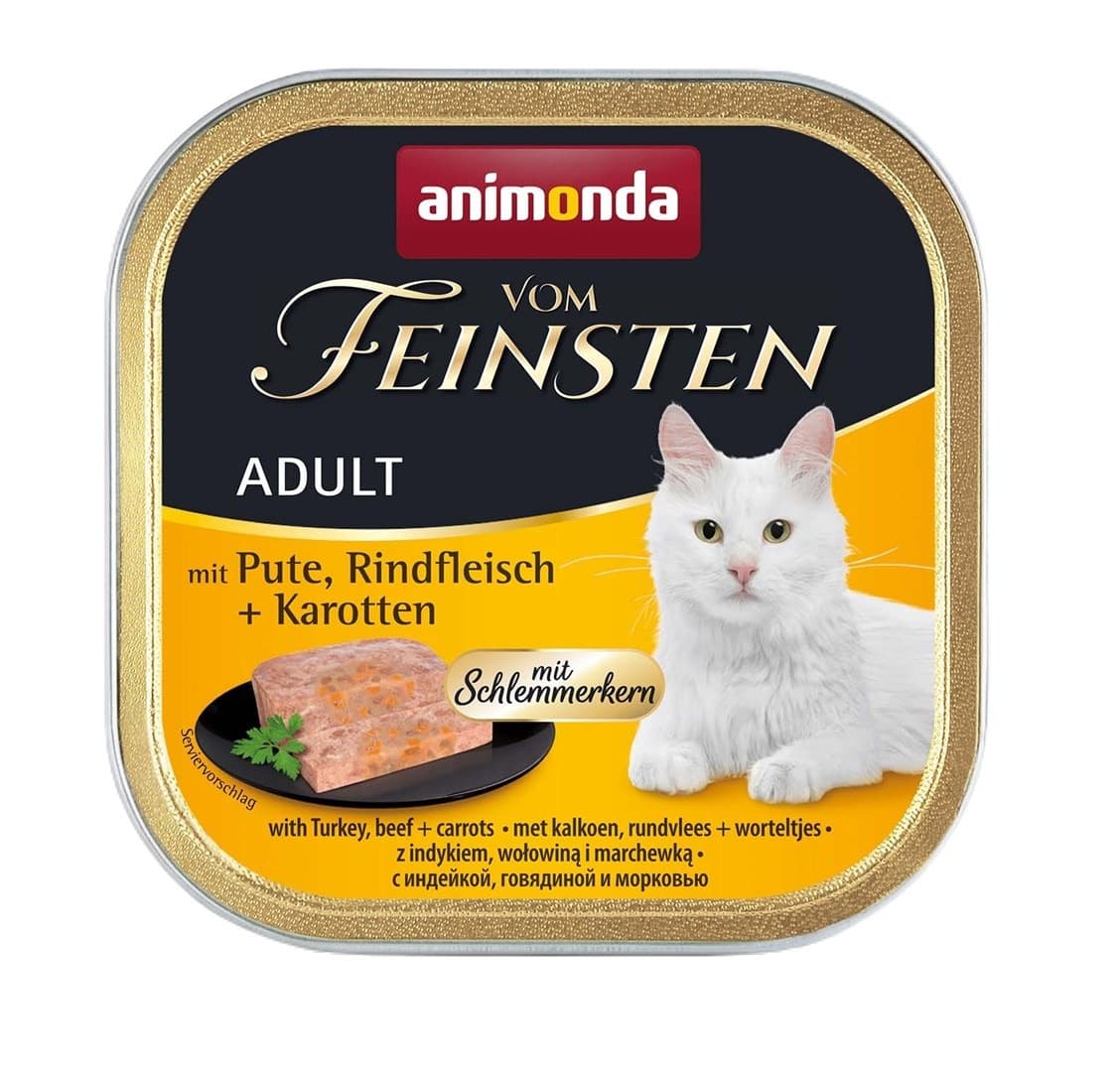 Animonda Vom Feinsten Classic Cat indyk, wołowina i marchewka - mokra karma dla kota - 100 g